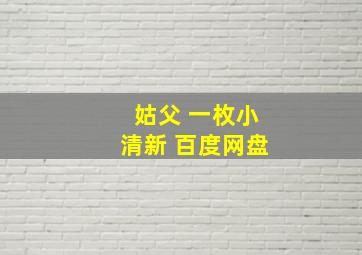 姑父 一枚小清新 百度网盘